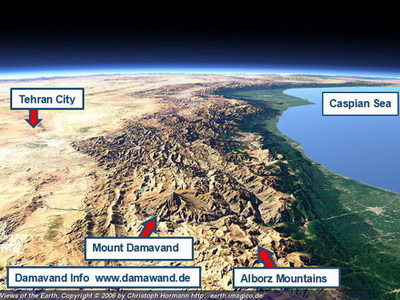 Mount Damavand in Alborz Chain amavand in Alborz Mountains