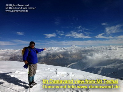 Mount Damavand View from Mt Tochal Summit Mount Damavand View from Mt Tochal Summit